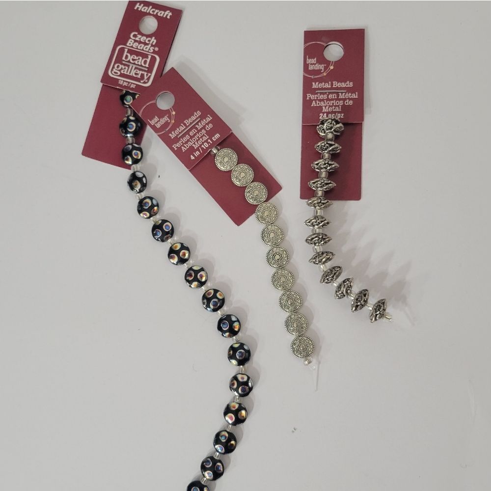 NWT variety of metal beads